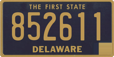 DE license plate 852611