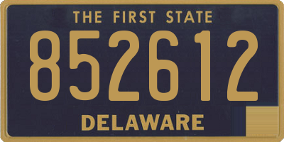 DE license plate 852612