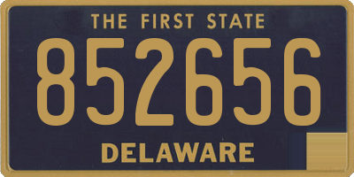 DE license plate 852656