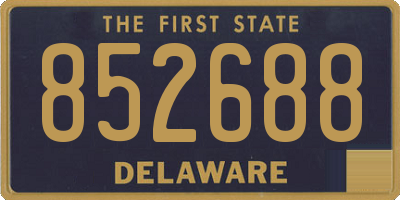 DE license plate 852688