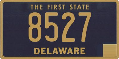 DE license plate 8527