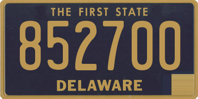 DE license plate 852700