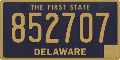 DE license plate 852707