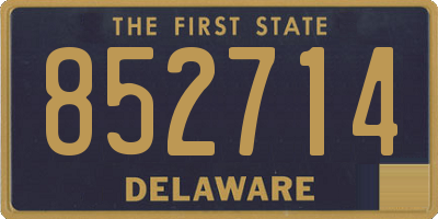 DE license plate 852714