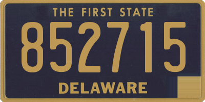 DE license plate 852715