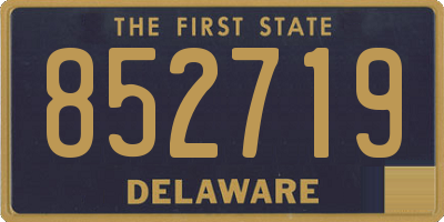 DE license plate 852719