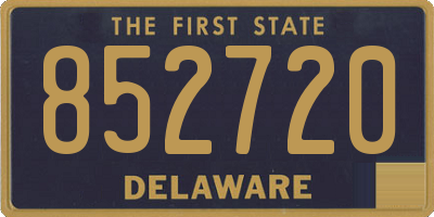 DE license plate 852720