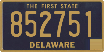 DE license plate 852751