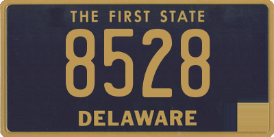 DE license plate 8528