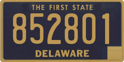DE license plate 852801