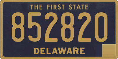 DE license plate 852820
