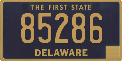 DE license plate 85286