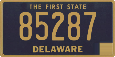 DE license plate 85287