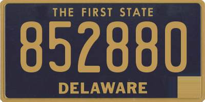 DE license plate 852880