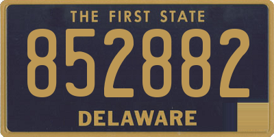 DE license plate 852882