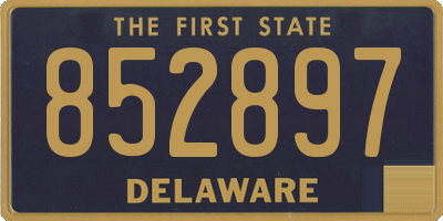DE license plate 852897
