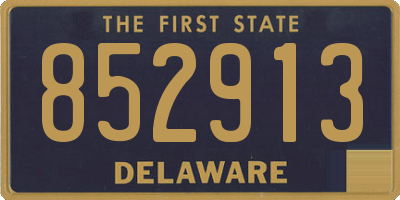 DE license plate 852913