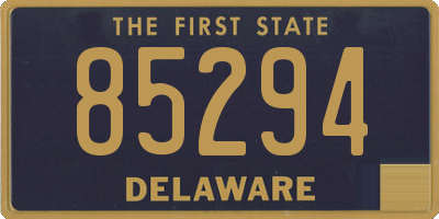 DE license plate 85294