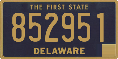 DE license plate 852951