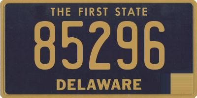 DE license plate 85296