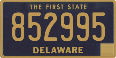DE license plate 852995