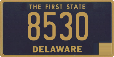 DE license plate 8530