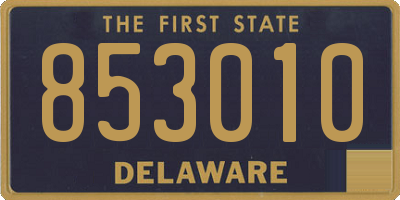 DE license plate 853010
