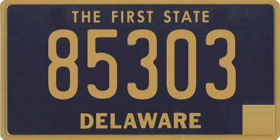 DE license plate 85303