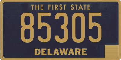 DE license plate 85305