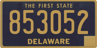 DE license plate 853052