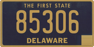 DE license plate 85306