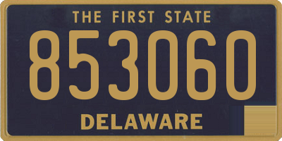 DE license plate 853060