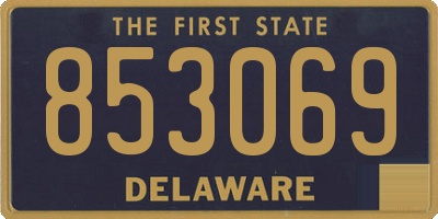 DE license plate 853069