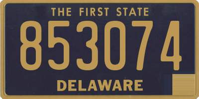 DE license plate 853074