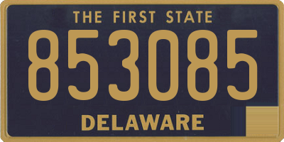 DE license plate 853085