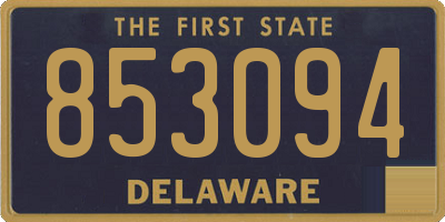 DE license plate 853094