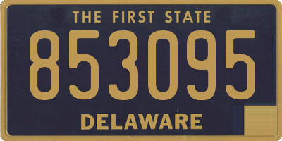 DE license plate 853095