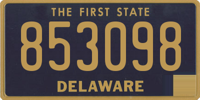 DE license plate 853098