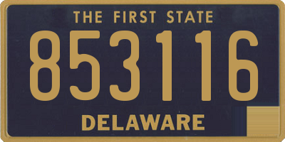 DE license plate 853116