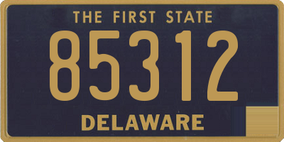 DE license plate 85312