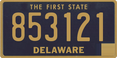DE license plate 853121
