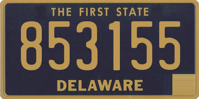 DE license plate 853155