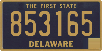 DE license plate 853165