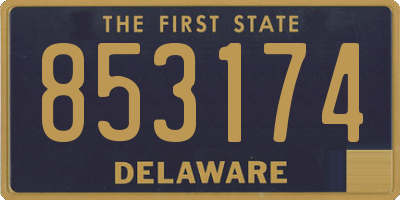 DE license plate 853174