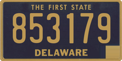 DE license plate 853179