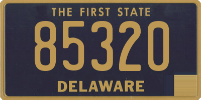 DE license plate 85320