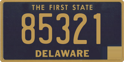 DE license plate 85321