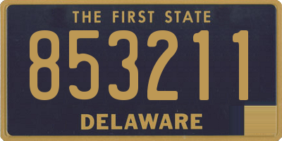 DE license plate 853211