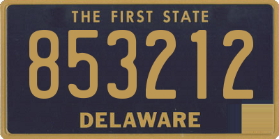 DE license plate 853212