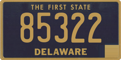 DE license plate 85322